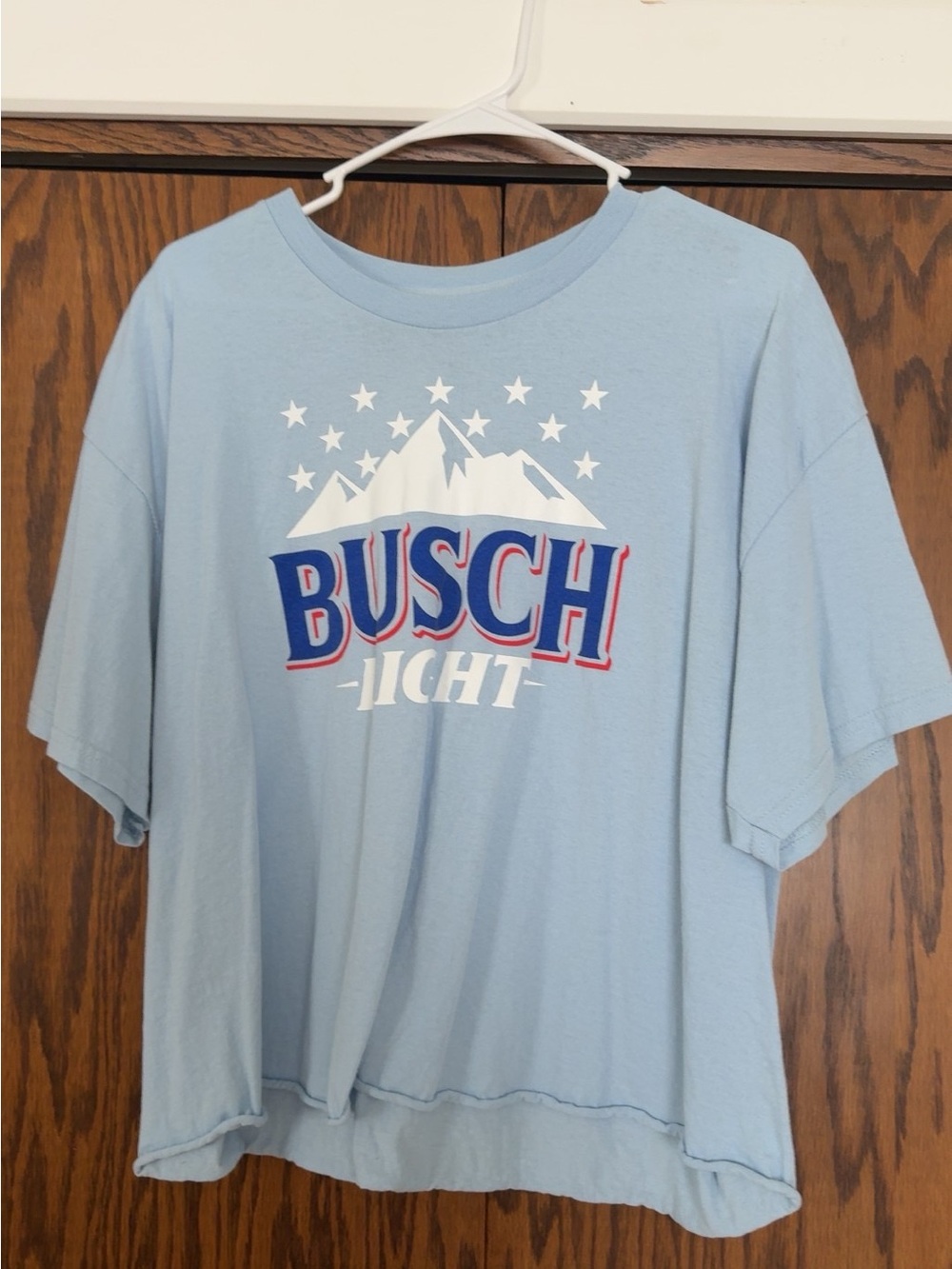 Busch Light Graphic Tee in Light Blue